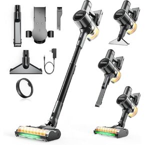 Cordless Vacuum Cleaners for Home, G26 Vacuum Cleaner, 45KPA Powerful Suction, Up to 60 Minutes, Tangle-Resistant, Rechargeable Stick Vac with Wall Mount for Pet Hair, Hardwood Floors in Saudi Arabia