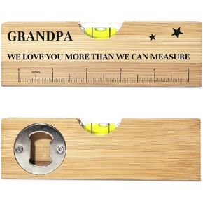 Fathers Day Birthday Gifts for Dad from Daughter Son Wife Wooden Spirit Level Valentines Christmas Thank You Gifts Ideas for Daddy New Dad Grandpa Papa in Kuwait