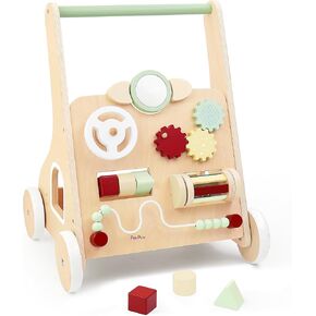 لعبة عربة الأطفال PairPear، ألعاب خشبية لعربة البضائع وعربة الأطفال، هدية مشاية للأطفال الصغار تعمل بالدفع والسحب للأطفال الأولاد والبنات in Kuwait