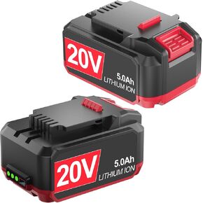 5.0Ah Battery Replacement for Bauer 20V Battery 1907C-B 1701C-B 1702C-B 20Volt Lithium Batteries in Kuwait