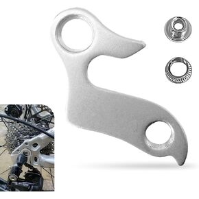 شماعة Derailleur، شماعة Derailleur الخلفية من خليط معدني للجبال، خطافات ميكانيكية خلفية مقاومة للصدأ مع براغي، عالمية للدراجات الجبلية (فضية) in Kuwait