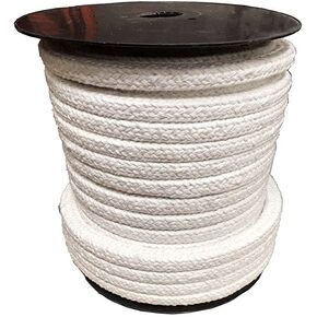 Wholesale 6 * 6mm Sealed Ceramic Fiber Rope Fireproof high and Low Temperature Resistant Ceramic Fiber Tape Gland Packing Tape 10 Meters (22mm*22mm) in Saudi Arabia
