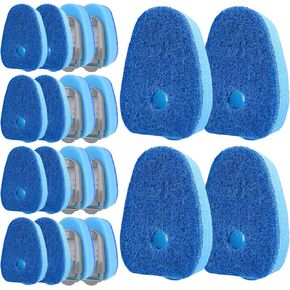 عبوات فرشاة الأطباق الإسفنجية لفرشاة الأطباق سكوتش برايت - عبوة من 10 قطع من صابون الأطباق غير القابلة للخدش لإعادة تعبئة الأواني والمقالي غير اللاصقة والزجاج والأحواض (أزرق) in Kuwait