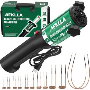 Induction Heater Bolt Removal, 1500W 110V Magnetic Heat Induction Tool with 12 Coils, Bolts Heating Kit for Rusty Screw, Nuts, Bearings Removal - Toolbox Incl, Green in Kuwait