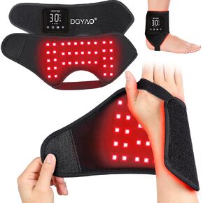 Red Light Therapy Wrap for Hands Wrist, Infrared Light Therapy for Ankle, 4000mAh Battery Portable Adjustable Cordless Red Light Pad for Hand Joint Muscle Comfort, 660nm & 850nm in Kuwait