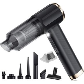 Smart Handheld Vacuum Cleaner, Black, 24000Pa Suction Power, 50 min Run time, 5-in-1 Multifunction Design, Dual Sensor chip, brushless Motor in Saudi Arabia