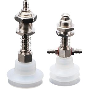 1PCS Small Head 7mm Chuck Base Pneumatic Bracket Side Tail Intake Vacuum Sucker 07mm Manipulator 50/60/90 Diameter(M10-L90-07B) in Saudi Arabia