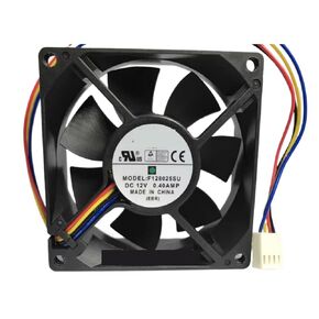 8025 F128025SU DC12V 0.40AMP مروحة تبريد بأربعة أسلاك in Kuwait
