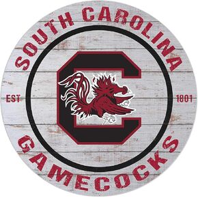 لافتة دائرية من KH Sports Fan South Carolina Gamecocks للاستخدام الداخلي والخارجي، مقاس 20 × 20 بوصة، تعرض روح فريقك مع هذه اللوحة الفنية الجدارية الفريدة من نوعها من South Carolina Gamecocks in Kuwait