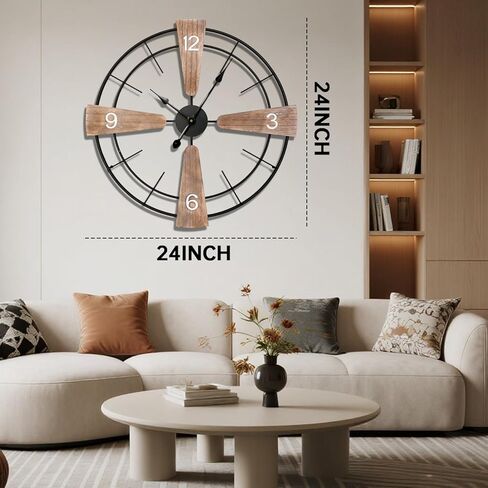 FILLOVE Large Gold Wall Clock, Metal Creative Cosmic Star Quartz Clock with Silent Movement Wall Clock for Living Room, Bedroom, Office in Kuwait