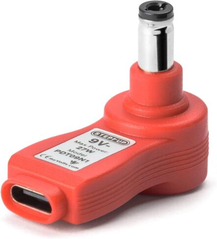 طرف طاقة myVolts Step-Up USB-C إلى 9V DC متوافق مع Casio TB-1 MIDI Thru Box in Kuwait