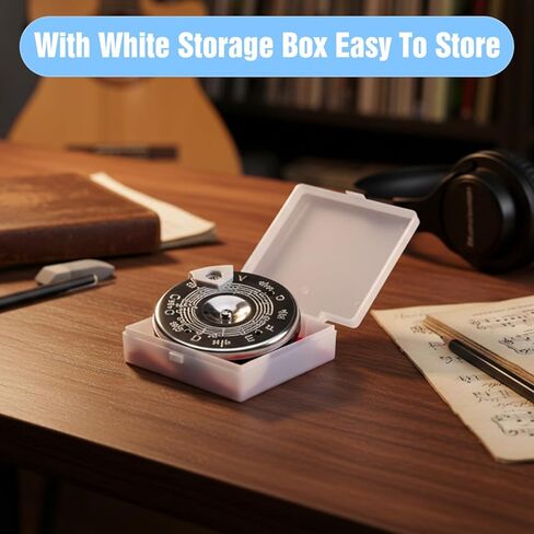 Pitch Pipe For Singers Sensitive Chromatic Pitch Pipe Guitar Tuner For Singing, Vocal Bass, Violin, Ukulele Tuning With Storage Box in Saudi Arabia