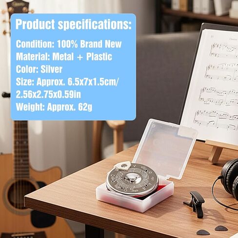 Pitch Pipe For Singers Sensitive Chromatic Pitch Pipe Guitar Tuner For Singing, Vocal Bass, Violin, Ukulele Tuning With Storage Box in Saudi Arabia