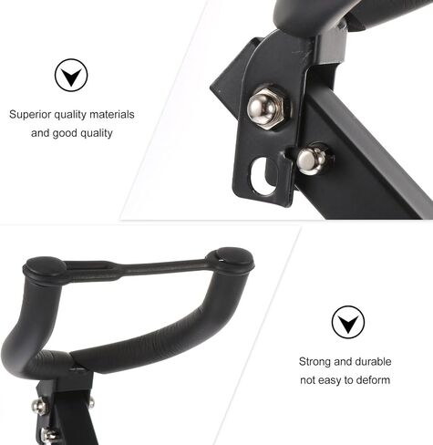 حامل تثبيت على الحائط من SUPVOX Alto Tenor Saxophone باللون الأسود، حامل ساكسفون حديد قوي لتخزين ألتو وتينور ساكس، دعامة دعم للآلات الموسيقية موفرة للمساحة in Kuwait