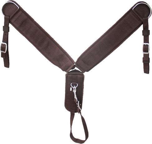 Western Horse 3" Wide Black Nylon Neoprene Straight Breast Collar 5501BR in Saudi Arabia