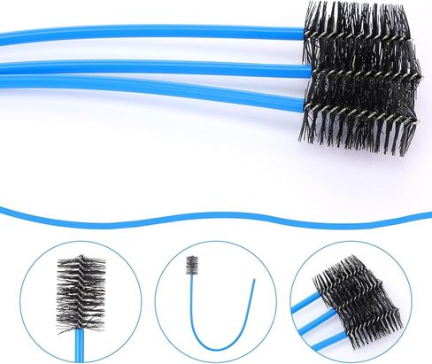 3 قطع منظف خط تصريف التيار المتردد، منظفات الأنابيب فرشاة مضخة المكثفات HVAC مصيدة تصريف المكثفات، مزيل السدادات، مصيدة مرشح مرنة طويلة لفك انسداد مجاري المطبخ والمرحاض in Saudi Arabia