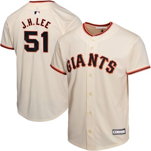 Jung Hoo Lee San Francisco Giants MLB Kids Youth 8-20 Ivory Cream Home Player Jersey in Saudi Arabia