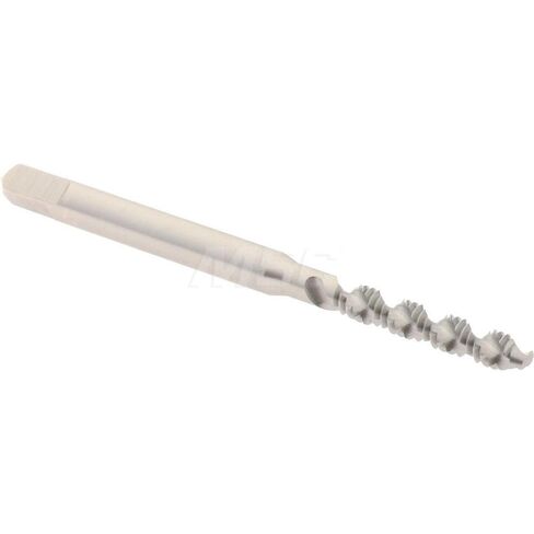 Hertel Spiral Flute Tap, #4-40, UNC, 2 Flute, Bottoming Chamfer, 2B/3B Class of Fit, High-Speed Steel, Bright/Uncoated Finish, 1-7/8" OAL, Right Hand in Saudi Arabia