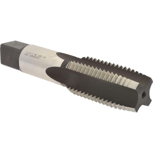 Hertel Straight Flute Tap, 1-1/4-7 UNC, 4 Flute, Plug Chamfer, 3B Class of Fit, High-Speed Steel, Bright/Uncoated Finish, 5-3/4" OAL, Right Hand, H4 in Saudi Arabia