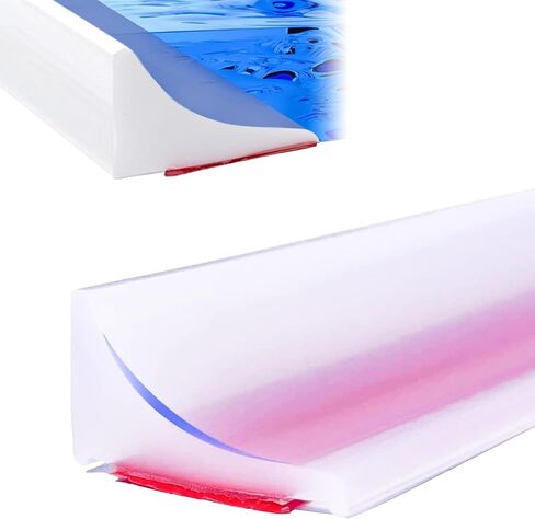 76" Soft Silicone Shower Seal for Frameless Doors | Non-Slip Bathroom Transition Strip | Self-Adhesive Water Barrier | Flexible Edge Trim for Floors & Counters (Black) in Kuwait