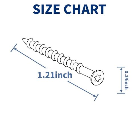 براغي خشبية #8x1-1/4، براغي سطح 300 قطعة، مقاومة للصدأ، براغي خارجية توركس لسياج البناء، تتضمن قطعتين من قطع النجمة T25، بني in Kuwait