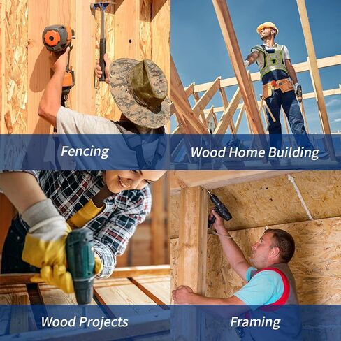 براغي خشبية #8x1-1/4، براغي سطح 300 قطعة، مقاومة للصدأ، براغي خارجية توركس لسياج البناء، تتضمن قطعتين من قطع النجمة T25، بني in Kuwait