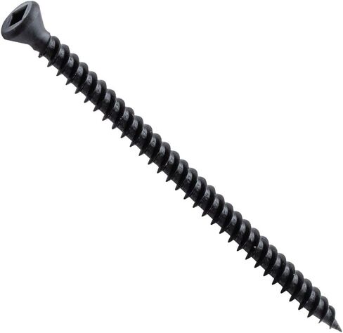 Centerline #6 x 3'' Trim Head Square Drive Wood Screws, Black, 100-Pack in Saudi Arabia