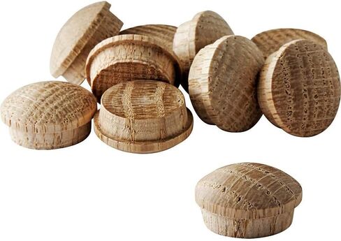 أزرار ثقب لولبي من خشب البلوط مقاس 1/2 بوصة من Rockler (50 حزمة) - مقابس ثقب لولبية من الخشب الصلب للأثاث والخزائن والأعمال الخشبية - أغطية غطاء لولبية قابلة للطلاء والبقع من أجل تشطيبات نظيفة in Kuwait