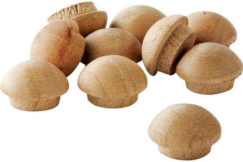 أزرار ثقب لولبي من خشب البلوط مقاس 1/2 بوصة من Rockler (50 حزمة) - مقابس ثقب لولبية من الخشب الصلب للأثاث والخزائن والأعمال الخشبية - أغطية غطاء لولبية قابلة للطلاء والبقع من أجل تشطيبات نظيفة in Kuwait