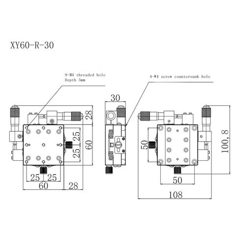 XY60-R-30 Two-axis high-Precision fine-Tuning Platform in Kuwait