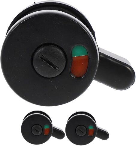 Lurrose 3pcs Vacant Occupied Door Lock with Privacy Indicator for Public Restroom Partition Doors with Lock Easy Installation Bathroom Privacy Sign in Saudi Arabia