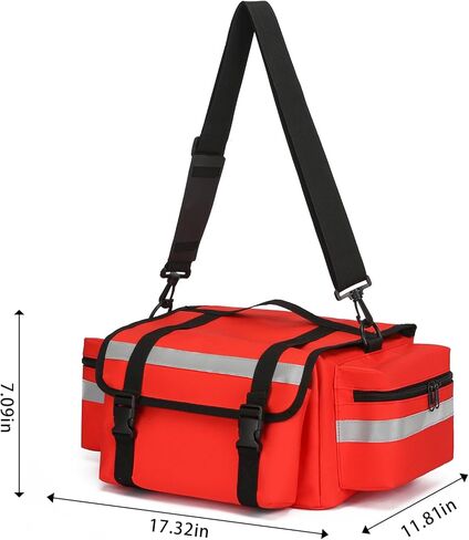 Medical Bag Empty First Aid Bag,First Responder Bag, First Aid Carrier for EMT, EMS, Paramedics and Emergency Medical Supplies Kit(Bag Only) in Saudi Arabia