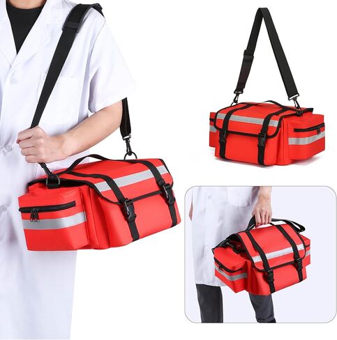 Medical Bag Empty First Aid Bag,First Responder Bag, First Aid Carrier for EMT, EMS, Paramedics and Emergency Medical Supplies Kit(Bag Only) in Saudi Arabia