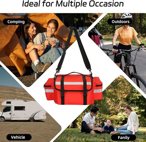 Medical Bag Empty First Aid Bag,First Responder Bag, First Aid Carrier for EMT, EMS, Paramedics and Emergency Medical Supplies Kit(Bag Only) in Saudi Arabia