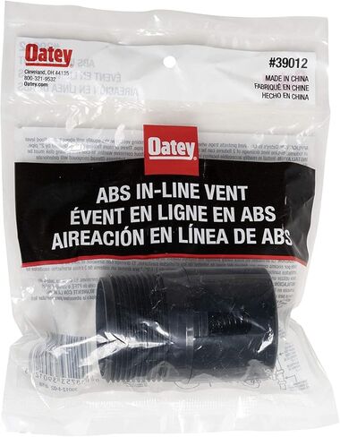 Oatey 39012 ABS In-Line Vent 2X2 13/16, Sold as 3 Pack in Saudi Arabia