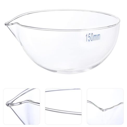 Zerodeko Heat-Resistant Glass Evaporating Dish with Spout Round Bottom Laboratory Basin for Heating Evaporating and Storage High Transparency Borosilicate Glass in Saudi Arabia