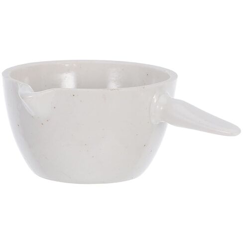 SOLUSTRE 2pcs Laboratory Evaporating Dishes with Handle Porcelain Round Bottom Bowls Acid Alkali Resistant for Heating Evaporation and Concentration in Labs in Saudi Arabia