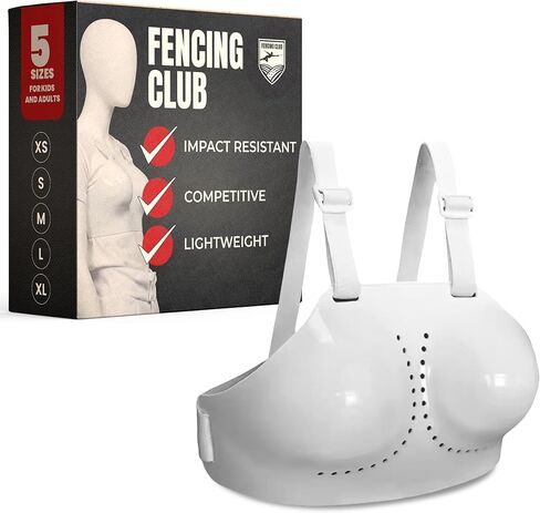 Fencing Chest Protector, Sports Chest Guard for Foil Epee Saber, Youth Child Adult, Men or Women Plastic Plastron in Saudi Arabia