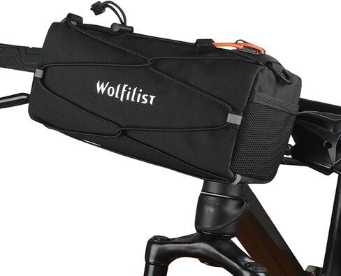حقيبة مقود الدراجة متعددة الوظائف من WOLFILIST - حقيبة أمامية بإطار دراجة مقاوم للماء سعة 2.4 لتر، مقود قابل للتحويل إلى حقيبة حبال حول الجسم، تصميم بسيط للدراجات الجبلية/الطرق in Kuwait