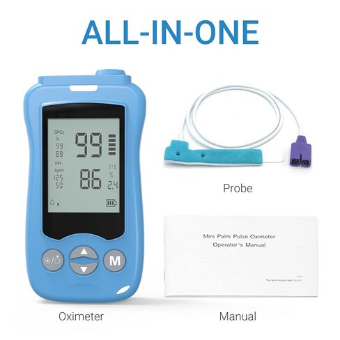 مقياس التأكسج النبضي المحمول المستمر للطفل، جهاز مراقبة دقيق للأكسجين عند الأطفال مع معدل ضربات القلب والتنبيه in Kuwait