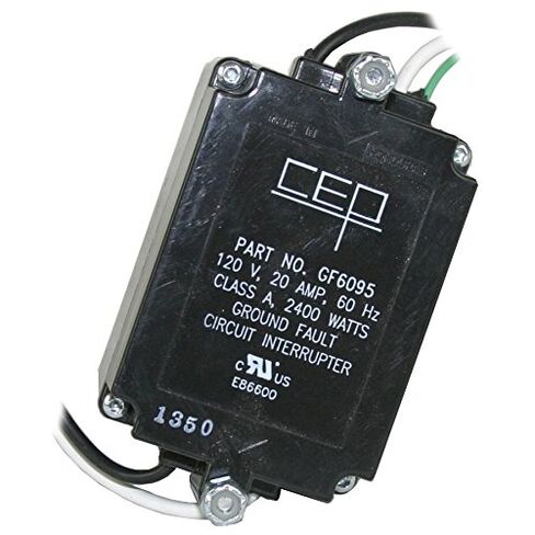 وحدة GFCI لإعادة الضبط التلقائي الغربية: #18900000/32370 20A 125V AC، سلك عاري، سلك عاري، حجم سلك 12 AWG، سلكين (استبدال CEP 6095) in Saudi Arabia