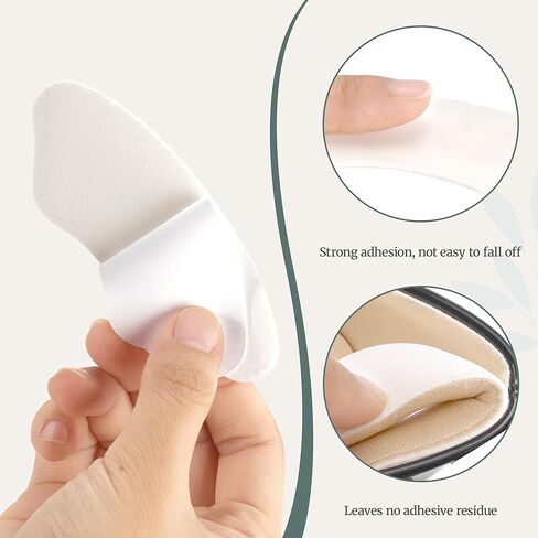 Heel Pads for Shoes, Shoe Inserts for Women - 4 Pairs Heel Grips & Cushion Pads, Anti-Slip Heel Protectors for Loose Shoes, Blister Prevention & Pain Relief in Saudi Arabia