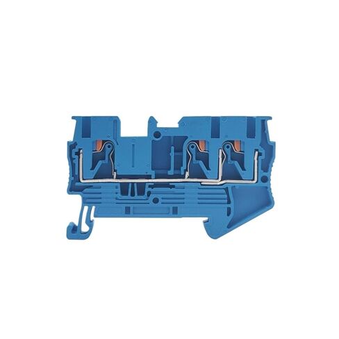 PT 2.5-TW DIN Rail Terminal Block Push-in Connector 2.5mm² PT2.5-Twin 3 core PT2.5-TW(Blue,50 pcs) in Saudi Arabia