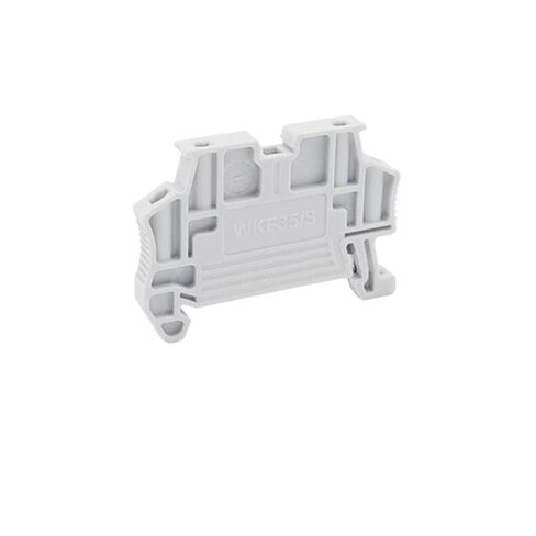 100pcs End Clamp Direct WKF 35 DIN Rail Terminal Blocks NS 35mm E/UK WKF35 End Bracket Stop(WKF35) in Saudi Arabia