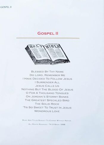 حزمة موسيقى Gospel II لـ TK O'Briens Lap Harp in Kuwait