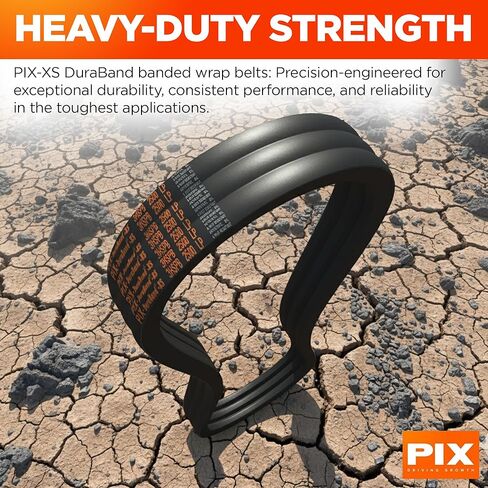 حزام PIX ​​2HB148 DuraBand XS HB V-Belt 151in OC ملفوف (شريطين) - يستبدل المتوافق مع OEM 2HB148، 2-B148، 2/B148، RB148-2، RB148/2، B148/2 in Saudi Arabia