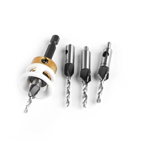 Woodworking Limit Four Edge Countersink Drill Alloy Drill Cone Drill Adjustable Depth Step Drill Screw Countersink Drill Bit(Drill Bit 3.5X10mm) in Saudi Arabia