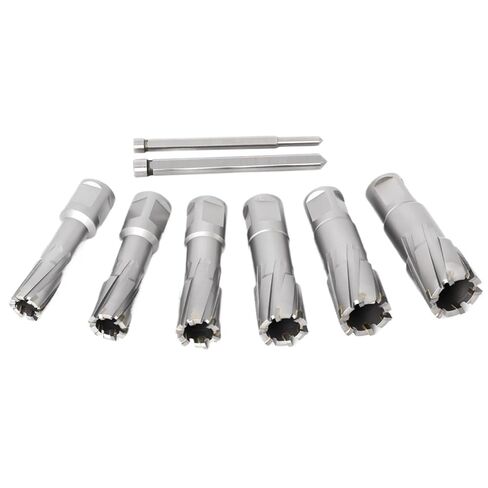 6 قطعة قطر 16 مللي متر-26 مللي متر × 35 مللي متر قاطع حلقي مع مثقاب أساسي من سبيكة كربيد 3/4 بوصة ، منشار ثقب معدني in Kuwait