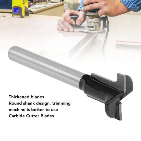 T Slot Cutter Router Bit, T Slot Keyhole Router Bit Strong Carbide Blades, T Track Slotting Milling Cutter for Woodworking in Saudi Arabia