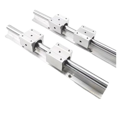 2 قطعة SBR12 SBR16 SBR20 خطي دليل السكك الحديدية 300 400 500 600 700 800 1000 مللي متر دعم السكك الحديدية + 4 قطعة SBR16/12/20UU كتلة الدب الخطي (SBR16,200 مللي متر) in Kuwait